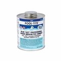 United Elchem POOLTITE 2346S MEDIUM HOT LOW VOC PVC CEMENT, 16 OZ, TRANSLUCENT LIQUID, BLUE 2346S